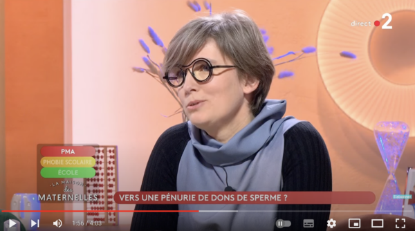 Capture d'écran de l'interview du Dr Claire de Vienne pour Les Maternelles