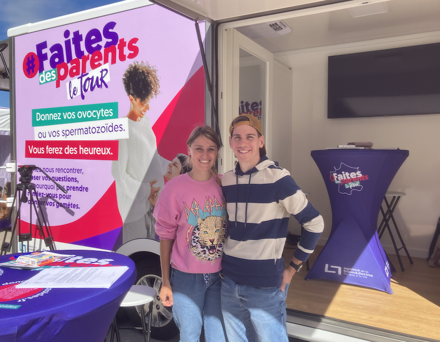 Photo prise lors de l'évènement Bus Tour organisé par l'Agence de la biomédecine à Paris le 17 septembre 2025