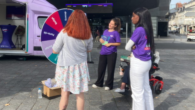 Photo prise lors de l'évènement Bus Tour organisé par l'Agence de la biomédecine en Octobre 2025