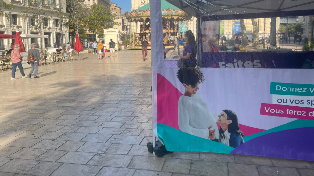 Photo prise lors de l'évènement Bus Tour organisé par l'Agence de la biomédecine en Octobre 2025